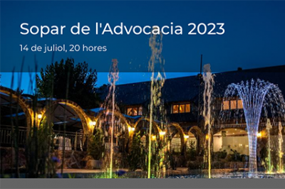 14 de julio, 21 horas: Cena de la Abogacía 2023