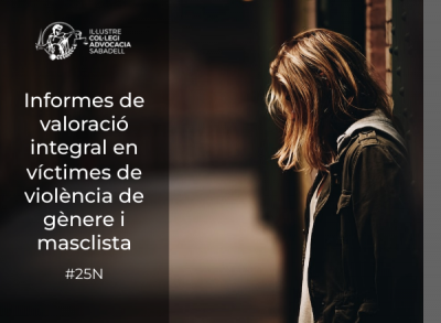 23 de noviembre, 17h. Informes de valoración integral en víctimas de violencia de género y machista