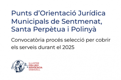 Puntos de Orientación Jurídica municipal en los ayuntamientos de Sentmenat, Santa Perpètua y Polinyà